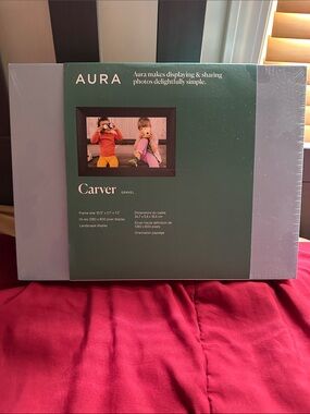Aura Carver Digital Photo Frame - Gravel Gray